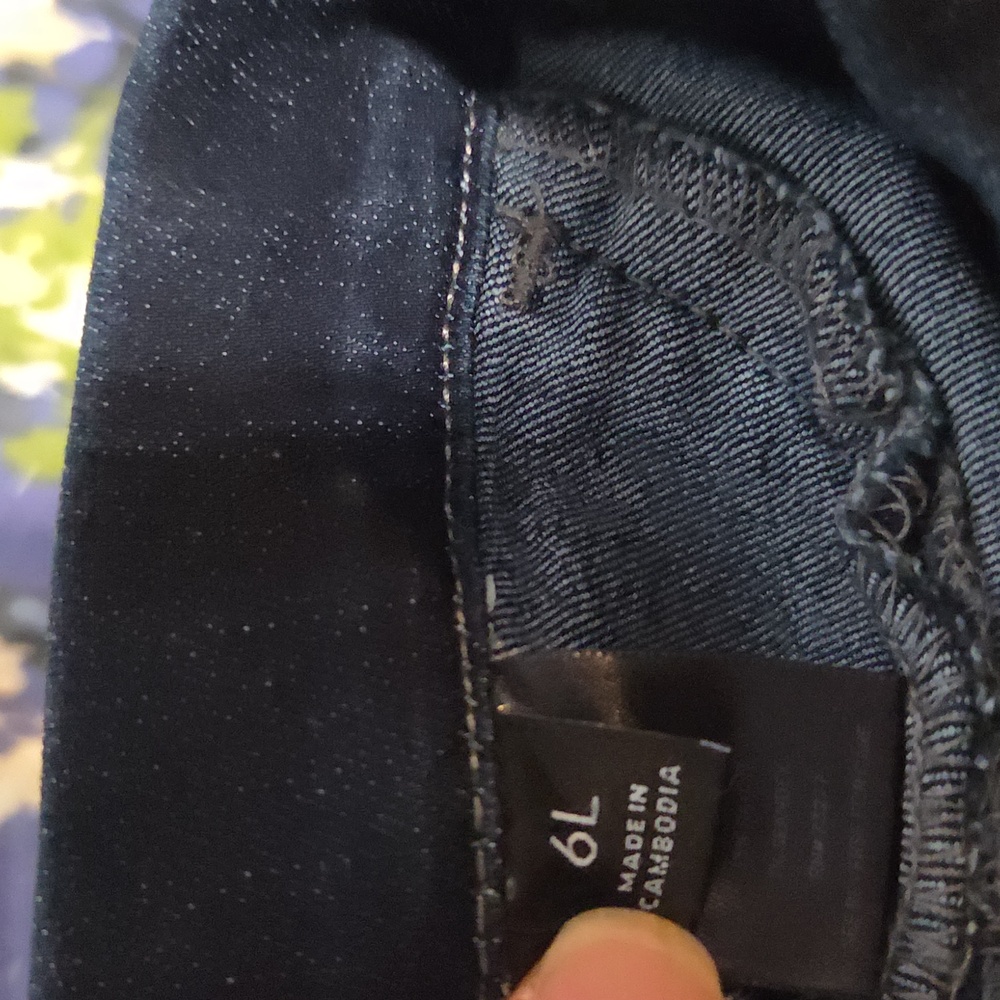 Simply Vera Wang Deep Indigo Jeggings Sz 6L - Picture 6 of 6